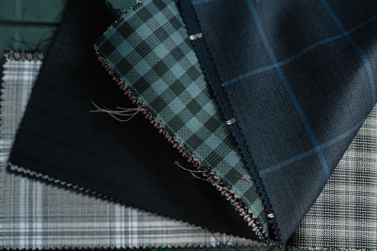 Assorted shirt fabric swatches